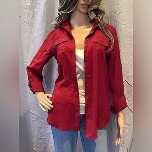 NWT -Van Heusen Women's Oversized Button Down Shirt!